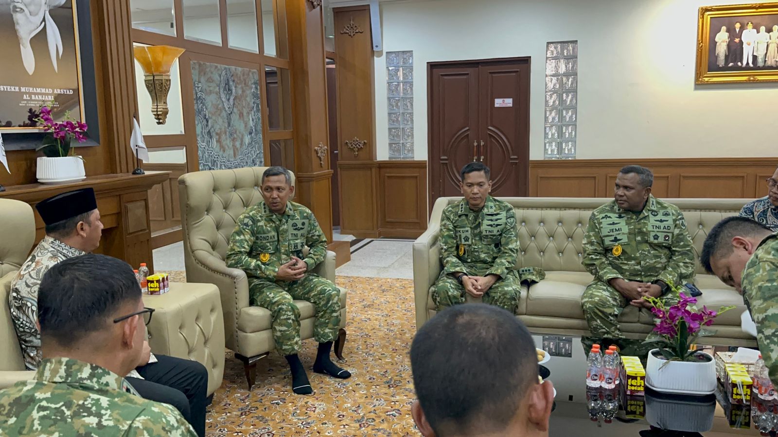 Bantu Cari Solusi Karhutla, Siswa Sesko TNI Audiensi dengan Bupati Barito Kuala